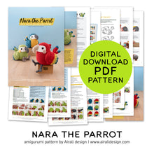 Load image into Gallery viewer, Nara the Parrot | PDF Crochet Pattern