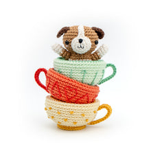 Load image into Gallery viewer, Puppy Tea Party | PDF Crochet Pattern - AiraliDesign