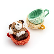Load image into Gallery viewer, Puppy Tea Party | PDF Crochet Pattern - AiraliDesign