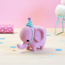 Load image into Gallery viewer, Elvie the Amigurumi Elephant | PDF Crochet Pattern
