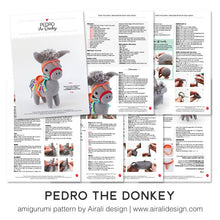 Load image into Gallery viewer, Pedro the Amigurumi Donkey | PDF Crochet Pattern