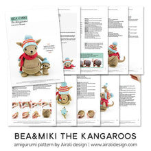 Load image into Gallery viewer, Bea and Miki Amigurumi Kangaroos | PDF Crochet Pattern