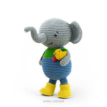 Load image into Gallery viewer, Martin the Amigurumi Elephant | PDF Crochet Pattern