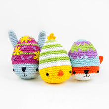 Load image into Gallery viewer, Ami-easter eggs: Amigurumi Bunny, Chick and Fox | PDF Crochet Pattern