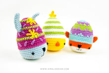 Load image into Gallery viewer, Ami-easter eggs: Amigurumi Bunny, Chick and Fox | PDF Crochet Pattern