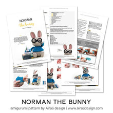 Load image into Gallery viewer, Norman the Amigurumi Bunny | PDF Crochet Pattern