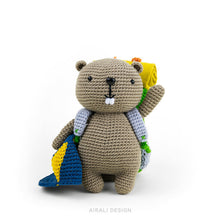 Load image into Gallery viewer, Lenny the Amigurumi Beaver | PDF Crochet Pattern