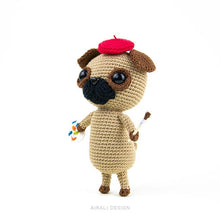Load image into Gallery viewer, Albert the Amigurumi Pug | PDF Crochet Pattern