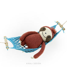 Load image into Gallery viewer, Brando the Amigurumi Sloth | PDF Crochet Pattern