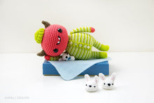 Load image into Gallery viewer, Mandarino the Amigurumi Baby Devil in Pajama | PDF Crochet Pattern