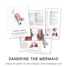 Load image into Gallery viewer, Sandrine the Little Amigurumi Mermaid | PDF Crochet Pattern