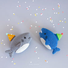Load image into Gallery viewer, Party Shark Amigurumi | PDF Crochet Pattern