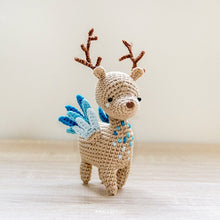 Load image into Gallery viewer, Little Peryton Amigurumi | Fantasy Mythological Creature | PDF Crochet Pattern