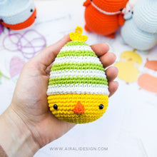 Load image into Gallery viewer, Ami-easter eggs: Amigurumi Bunny, Chick and Fox | PDF Crochet Pattern