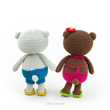Load image into Gallery viewer, Jim and Alani, Amigurumi Bears | PDF Crochet Pattern