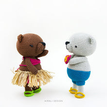 Load image into Gallery viewer, Jim and Alani, Amigurumi Bears | PDF Crochet Pattern