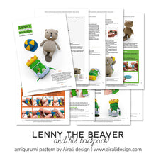 Load image into Gallery viewer, Lenny the Amigurumi Beaver | PDF Crochet Pattern