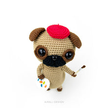 Load image into Gallery viewer, Albert the Amigurumi Pug | PDF Crochet Pattern