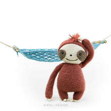Load image into Gallery viewer, Brando the Amigurumi Sloth | PDF Crochet Pattern