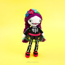 Load image into Gallery viewer, Sugar Skull Amigurumi Mexican Doll | PDF Crochet Pattern