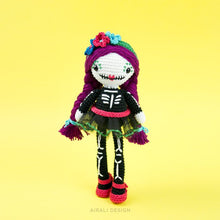 Load image into Gallery viewer, Sugar Skull Amigurumi Mexican Doll | PDF Crochet Pattern