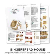 Load image into Gallery viewer, Nordic Gingerbread House | PDF Crochet Pattern