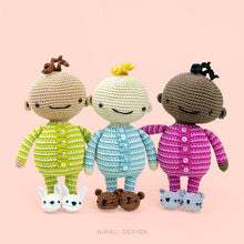 Load image into Gallery viewer, Baby Amigurumi in Pajama | PDF Crochet Pattern
