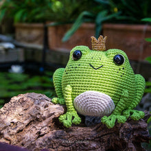 Load image into Gallery viewer, Prince Perry the Amigurumi Frog | PDF Crochet Pattern