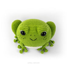 Load image into Gallery viewer, Prince Perry the Amigurumi Frog | PDF Crochet Pattern