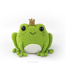 Load image into Gallery viewer, Prince Perry the Amigurumi Frog | PDF Crochet Pattern