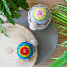 Load image into Gallery viewer, Amigurumi Rainbow Tortoise | PDF Crochet Pattern | NO sewing required!