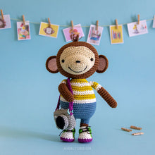 Load image into Gallery viewer, Barney the Amigurumi Monkey | PDF Crochet Pattern