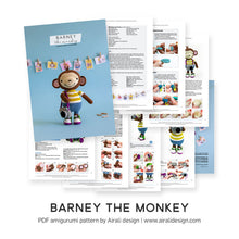 Load image into Gallery viewer, Barney the Amigurumi Monkey | PDF Crochet Pattern
