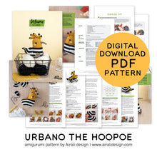 Load image into Gallery viewer, Urbano the Hoopoe | PDF Crochet Pattern
