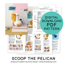 Load image into Gallery viewer, Scoop the Pelican | PDF Crochet Pattern - AiraliDesign
