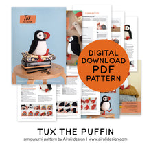 Load image into Gallery viewer, Tux the Puffin | PDF Crochet Pattern
