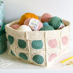 Dotty, crochet basket | FREE PDF Crochet Pattern