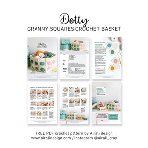 Dotty, crochet basket | FREE PDF Crochet Pattern