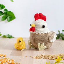 Load image into Gallery viewer, Flora the Amigurumi Hen and the Little Chick | PDF Crochet Pattern - AiraliDesign
