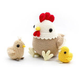 Flora the Amigurumi Hen and the Little Chick | PDF Crochet Pattern - AiraliDesign