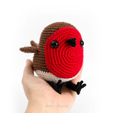 Load image into Gallery viewer, Ted the Amigurumi Red Robin | PDF Crochet Pattern
