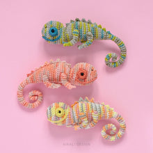 Load image into Gallery viewer, Riso the Amigurumi Chameleon | PDF Crochet Pattern
