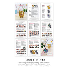 Load image into Gallery viewer, Ugo the Amigurumi Cat | PDF Crochet Pattern
