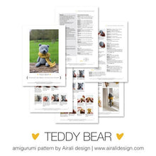 Load image into Gallery viewer, Classic Amigurumi Teddy Bear | PDF Crochet Pattern

