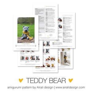 Classic Amigurumi Teddy Bear | PDF Crochet Pattern