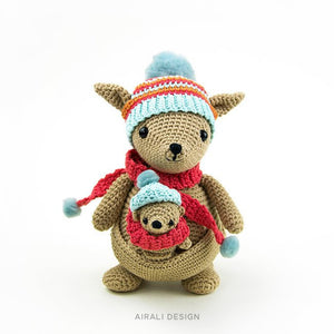 Bea and Miki Amigurumi Kangaroos | PDF Crochet Pattern