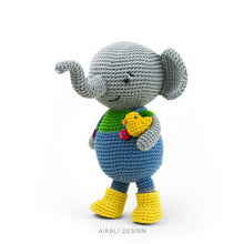 Load image into Gallery viewer, Martin the Amigurumi Elephant | PDF Crochet Pattern
