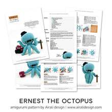 Load image into Gallery viewer, Ernest the Amigurumi Octopus | PDF Crochet Pattern
