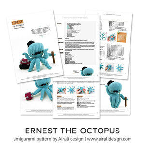 Ernest the Amigurumi Octopus | PDF Crochet Pattern