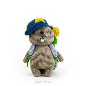 Lenny the Amigurumi Beaver | PDF Crochet Pattern